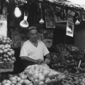 Potato seller, Haifa market
