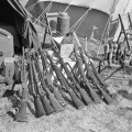Assortment of re-enactors' weapons