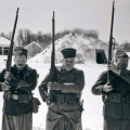 French Troops with Lebel Rifles
