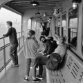 Deck passengers in masks